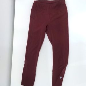 Lululemon Marron Athletic Leggings